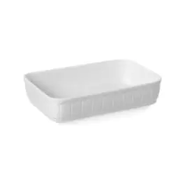 Rustica Ovenschaal - 28 X 18.5 CM - Wit - Porselein - Hendi - 786369