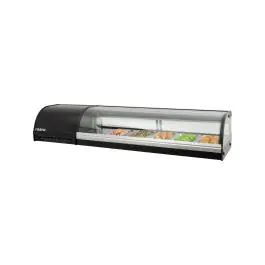 Sushivitrine - Digitale Temperatuurregeling - RVS - 74,5 Liter - 230V - H 31 x B 150 x D 39 CM - Saro - 323-3158