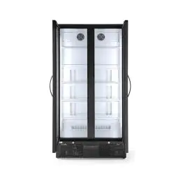 Koelkast - 384 Liter - 2-Deurs - Glazen Deur - Geventileerd - Zwart - Arktic