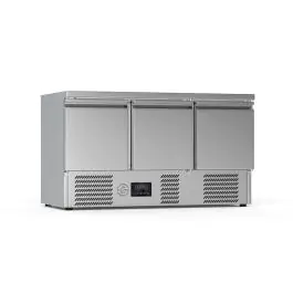 Koelwerkbank - 3-Deurs - RVS - G-Line