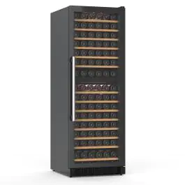 Wijnklimaatkast - Glazen Deur - 1-Deurs - 430 Liter - Zwart - G-Line