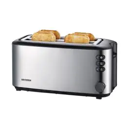 Broodrooster - H 18.5 x 39.7 x 15.7 CM - 1.918 KG - 220 - 240 V - 1400 W - RVS - Severin - 910041