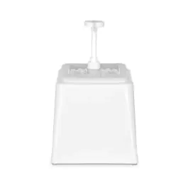 Sausdispenser - Met Pomp - 2.5 Liter - Wit - H 32.7 x 21 x 22.4 CM - Hendi - 203545