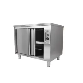 RVS Warmhoudkast - Schuifdeuren - H 85 x B 120 x D 70 CM - G-Line