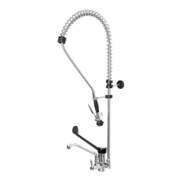 Kraan - Met Voorspoeldouche - H 165 CM - RVS - Hendi