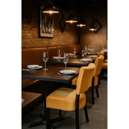Stoel Rome - Geel - Velvet - G-Line