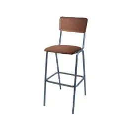 Barkruk Oldschool - Vintage Metal - Bruin - Kunstleer - G-Line