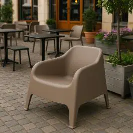 Terrasstoel Rosalie - Stapelbaar - Taupe - G-Line