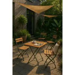 Terrastafel - Hout - Gietijzer - H 76.5 x B 120 x D 80 CM - G-Line