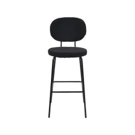 Barkruk Rondo - Zwart - Teddy - G-Line