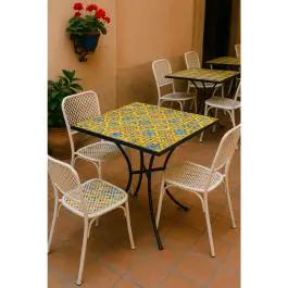 Terrastafel Spain - Zwart - H 72.5 x B 70 x D 70 CM - G-Line