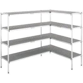 Stelling Tbv Koel- / vriescel - H 200 x B 210 x D 150 CM - L-Vorm - Aluminium / Kunststof - G-Line