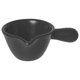 Sauskom - 100 ML - Met Schenktuit - Melamine - Ø 10.5 CM - Zwart - G-Line