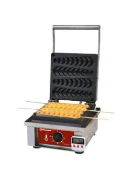 Wafelijzer - Enkel - Wafels op stokjes - 4 stuks - 230V - Diamond - GE-4X/EN