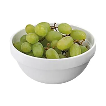 Serveerschaal - H 4.5 CM - 0.07 KG - Ø10 CM - Melamine - Wit - 0.15 Liter - 060010