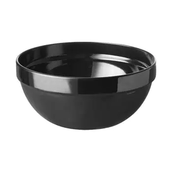 Serveerschaal - H 9.2 CM - 0.385 KG - Ø20 CM - Melamine - Zwart - 1.8 Liter - 060113
