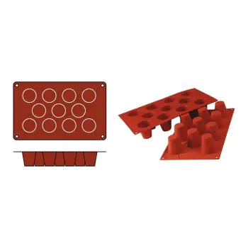 Bakmat Baba-Medium - 0.23 KG - Silicoon - Rood - 0.05 Liter - -60°C / +230°C - Silikomart - 070072