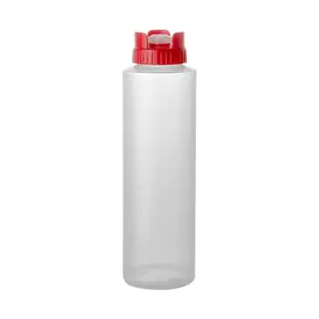 Doseer Knijpfles - H 20 CM - 0.034 KG - Ø5 CM - Polyetheen - Rood - 0.36 Liter - 072072