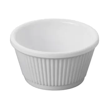 Ramekin - H 4.5 CM - 0.057 KG - Ø8 CM - Melamine - Wit - 0.09 Liter - 072152