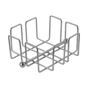 Servet Standaard - H 6.5 x 14 x 14 CM - 0.223 KG - Verchroomd - 130175