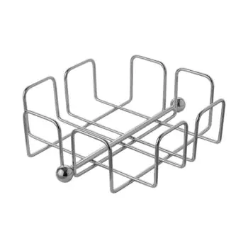 Servet Standaard - H 6.5 x 19 x 19 CM - 0.37 KG - Verchroomd - 130190