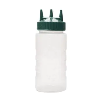 Doseer Knijpfles - H 19 CM - 0.045 KG - Ø7.5 CM - Kunststof - Groen - 0.5 Liter - 530103