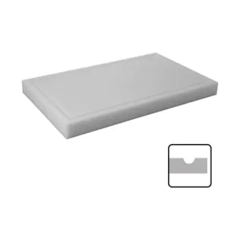 Snijblad - 60 x 33 CM - 7.6 KG - Polyethyleen - Wit - Caterchef - 882016