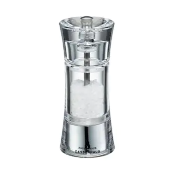 Zoutmolen - H 14 CM - 0.22 KG - Ø5.8 CM - Acryl - Transparant - Zassenhaus - 892161