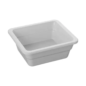 Gastronormbak - 1/6 GN - H 6.5 x 17.6 x 16.2 CM - Melamine - Wit - -20°C / +120°C - 060363