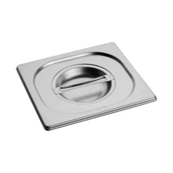 Deksel Gastronorm - 1/6 GN - 17.6 x 16.2 CM - RVS - Standaard - Caterchef - 953166