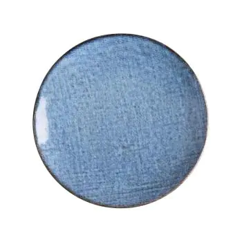 Bord - 6 stuks - Blauw - Porselein - Ø 23 x H 2.2 CM - Olympia