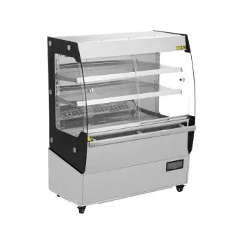 Verwarmde Vitrinekast - Zwart - RVS - 220-240V - Buffalo
