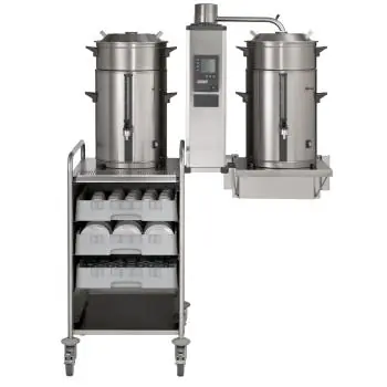Koffiemachine B10 HW W - Gemalen Koffie - Digitaal - Aftapkraan - 40 L - 400V - Bravilor