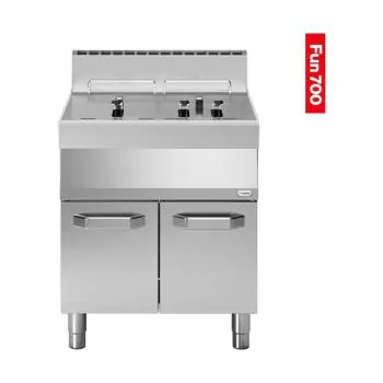 Friteuse - 2 x 13 L - Gas - 22.000W - RVS - H 99.1 x B 70 x D 70 CM - Modular