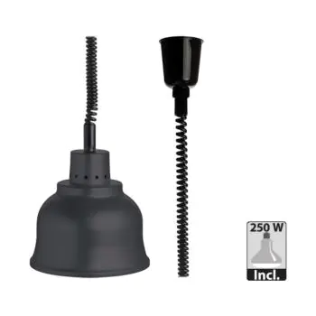Warmhoudkap - Hoogte Verstelbaar - H 22 CM - Zwart - 250 W - 220-240V - Caterchef