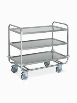 Serveerwagen - 3 niveaus - RVS - Diamond - CS3/100S