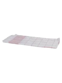 Glazendoek - Half Linnen - 70 CM - 6 Stuks - Rood - Betra - 202012