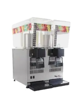 Drankdispenser - Dubbel - 24 Liter - H 54.5 x 38 x 43 CM - RVS/Polycarbonaat - Santos - K280