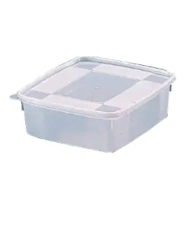 Voedseldoos - 1/6 GN - 1 Liter - 6 stuks - H 6 x 17.6 x 16.2 CM - Matfer Bourgeat - P536