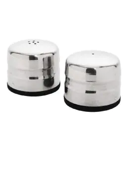 Zout- & peperstrooier - 0.14 Liter - Ø 7 x H 6 CM - RVS - Olympia - P044