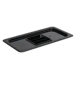 Deksel gastronormbak - 1/3 GN - Zwart - H 2.5 x 32.5 x 17.6 CM - Polycarbonaat - Vogue - U476