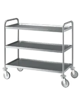 Serveerwagen - 3 niveau's - RVS - Diamond - CR3/100B