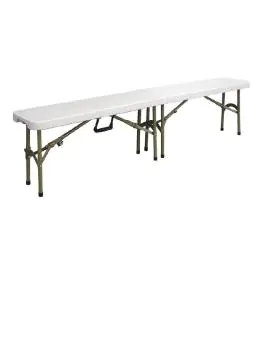 Bank - Inklapbaar - H 44 x 182.9 x 29.5 CM - Polyethyleen/Staal - Bolero - Y817