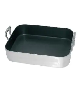 Braadslede - 8 Liter - H 8 x 40 x 30 CM - Aluminium/Teflon - Vogue - S365
