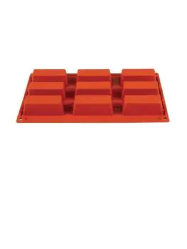Bakvorm - 9 mini-cakes - 1/3 GN - H 3.5 x 30 x 17.5 CM - Silicone - Pavoni - N941
