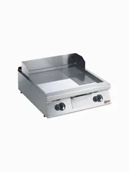 Bakplaat - 2200 Line - Gas - Glad/geribbeld - 80 CM - Diamond - G22/PM8T-N
