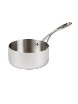 Steelpan - 3 Liter - Ø 20 x H 10 CM - RVS/Aluminium - Vogue - Y246