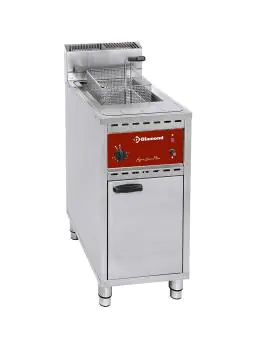 Gasfriteuse - 16 Liter - Aftapkraan - Onderstel - Diamond - FSM-16G/C