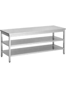 RVS Werktafel - Dubbel Onderschap - G-Line