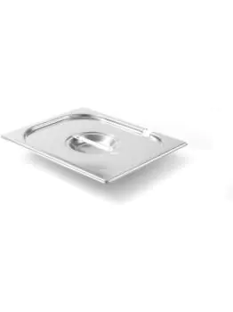 Gastronormdeksel - 1/2 GN - RVS - Lepeluitsparing - Kitchen Line - Hendi - 806937